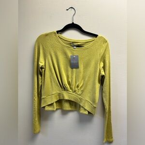 Bordeaux Vibrant Green Long Sleeve Top